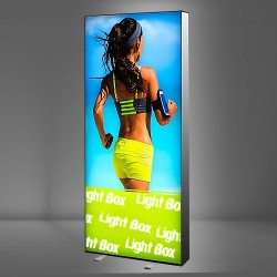 Rollup Size Electric Box Display with Lights