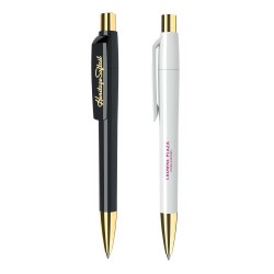 Promotional Logo Maxema Mood Pens Solid Color with Gold Highlight 