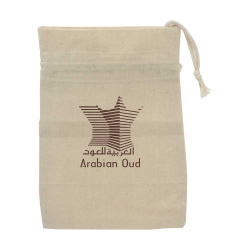 Promotional Logo Drawstring Cotton Pouch Bags 