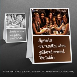 Tent Card for Theme Party