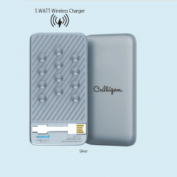 5000 mAh powerbank with 5 WATT Wireless Charger (Screen print)