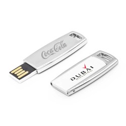 Personalized Logo White Metal Case USB Flash 