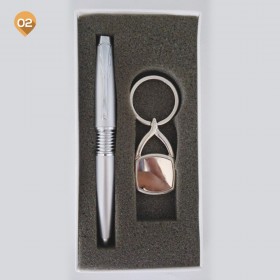 Metal Pen and Key Chain Gift Set