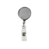 Personalized Round Metal Reel Badges Silver