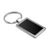 Promotional Black Rectangular Metal Keychains 
