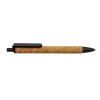 Promotional Wheat Straw and Cork Pens Black