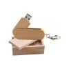 Personalized Eco Swivel Wooden USB Drive