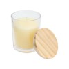 Scented Candle in Glass Bottle with Bamboo Lid