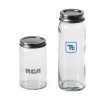 Personalized Spice Jar Clear Glass / Stainless Steel | CITRONHAJ