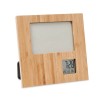 Promotional Bamboo Photo Frame with Digital Clock 