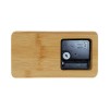 Personalized Rectangular Bamboo Desk Clock 