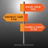5mm thick Foam board directional sign