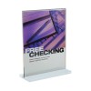 Promotional Logo Acrylic Desk Sign Holders 