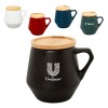 Personalized Eco-Neutral Ceramic Mug with Bamboo Top | SEVILLA