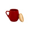 Personalized Eco-Neutral Ceramic Mug with Bamboo Top | SEVILLA