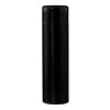 Personalized Double Walled Insulated Flask with Temperature Lid Black