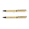 Bamboo Ball Pens, Twist Action, Blue Color Ink 