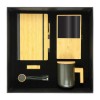 Bamboo Gift Sets - A5 Notebook, Pen, Ceramic Mug, Wireless Charger, 16GB USB, Multi-charging cable