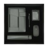 Promotional Corporate Office Gift Set - A5 Notebook,  ID Card Holder, Metal Pen, Bottle, Wireless Mouse
