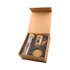 Personalized Eco-Friendly Gift Sets - Glass Flask, Glass Cup, Tea Coaster