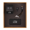 Personalized Logo Tech Gift Sets - Bluetooth Speaker, Light-up Logo Charger, Wireless Powerbank, Light-up Logo USB 
