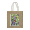 Promotional Logos Jute Bag with White Handle 