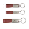 Metal Key Chains with Leather Strap 