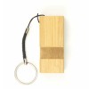 Bamboo Phone Stand with Round Key Holder