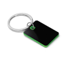 Personalized Metal Key Holders Black Gun Finish Green