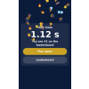 Match-3 game result screen showing the visitor score and leaderboard rank