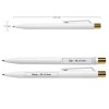 Dot Pens with Gold Push Button Black