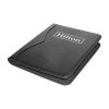 Promotional Logo Leather Portfolio with Zipper and Calculator 