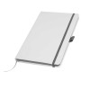 Personalized White PU Leather Cover Notebook Green