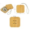 Promotional Multi-Charging Cable Set in Square Bamboo Case