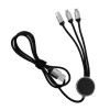 3-in-1 Multi-Charging long cable 105cm with Light Up Logo