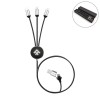 3-in-1 Multi-Charging long cable 105cm with Light Up Logo