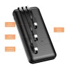 Customized Powerbank with Inbuilt Cables 8000 mAh