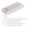 Premium 10,000 mAh Power Bank with LED Display & Built-in Cables