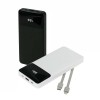 Premium 10,000 mAh Power Bank with LED Display & Built-in Cables