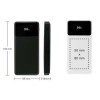 Premium 10,000 mAh Power Bank with LED Display & Built-in Cables