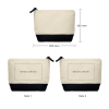 Cotton Canvas Zipper Pouch 