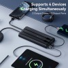 10000mah Powerbank With Built In Cables