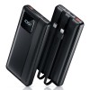 10000mah Powerbank With Built In Cables