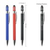 Stylus Metal Pens with Wave Design Top Spinner (Blue Ink)