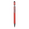 Stylus Metal Pens with Wave Design Top Spinner (Blue Ink) Red