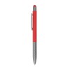 Red Stylus Metal Pens with Textured Grip