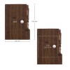 Wood Design Notebook with Sticky Note and Pen 