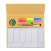 Eco-Friendly Weekly Planner Kit with Pen, Clip, Sticky Notes