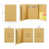 Promotional Tri-Fold Notepad with Sticky Notes, Pen, Card Slot and Ruler