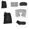 Travel Essentials Set in Black Pouch
